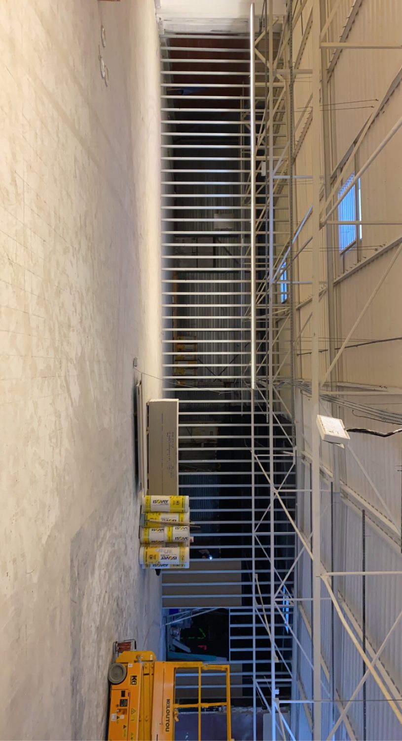 Création de cloisons pour un magasin